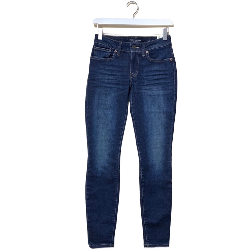 Lucky Brand Lolita Dark Blue  5 Pockets Low Rise Skinny Jeans Size 2, 26R